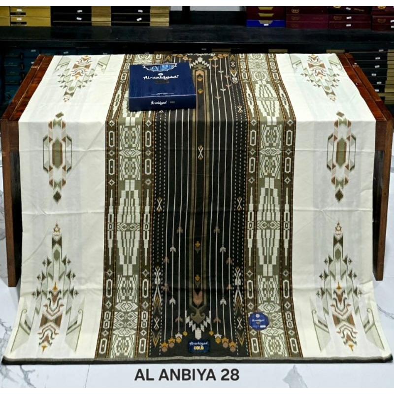 Sarung Al-anbiyaa Gold Black Series Bisa COD