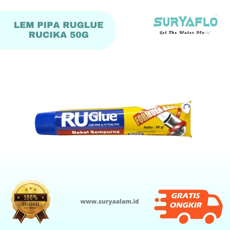 LEM PIPA RUGLUE TUBE RUCIKA (ODOL) | LEM PIPA PVC