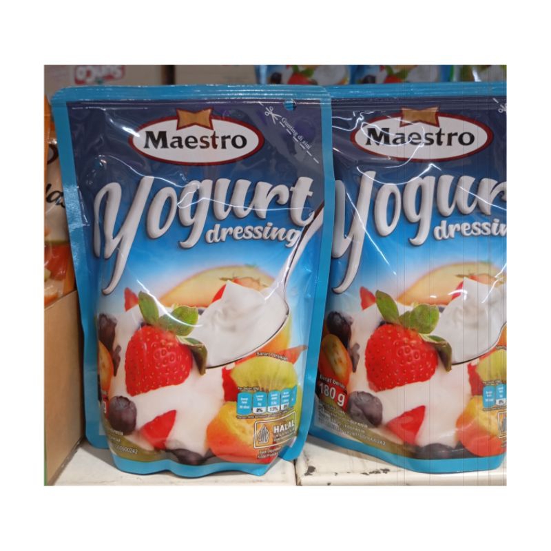 

MAESTRO YOGURT DRESSING 180GR ISI 3 PCS