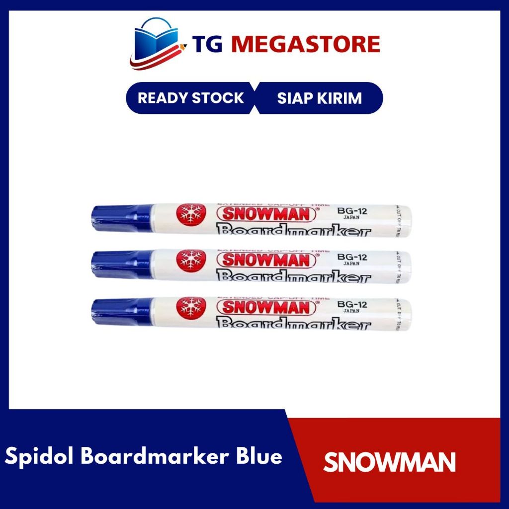 

Spidol Snowman Boardmarker Blue (BG-12)