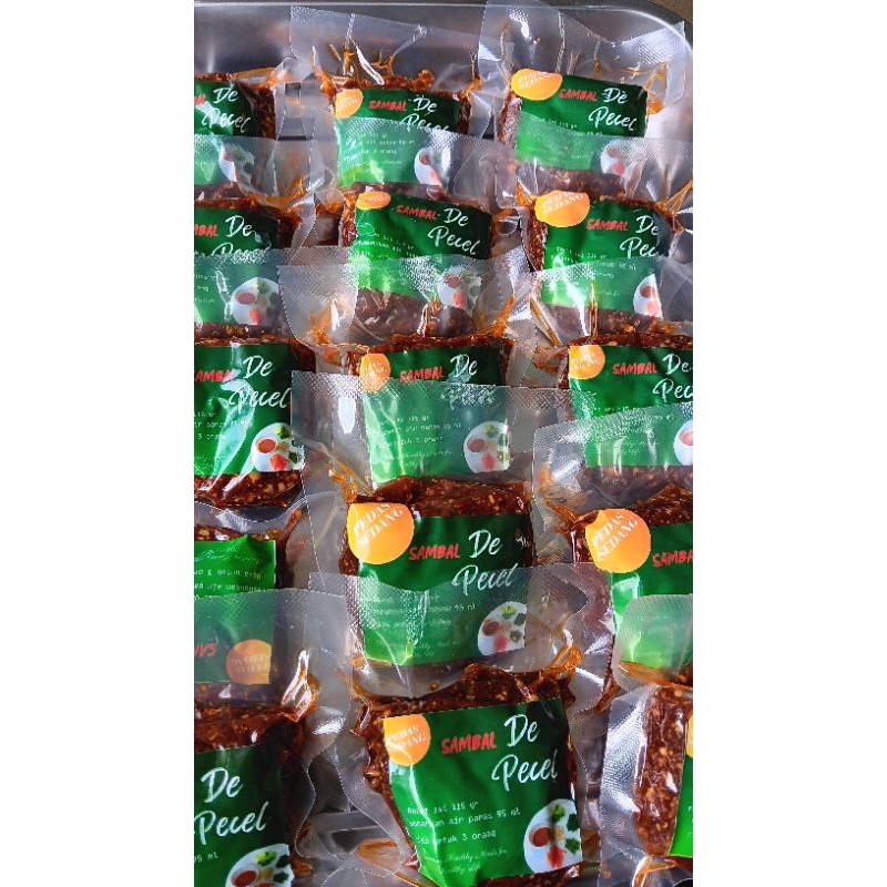 

Sambal Pecel varian pedas sedang.