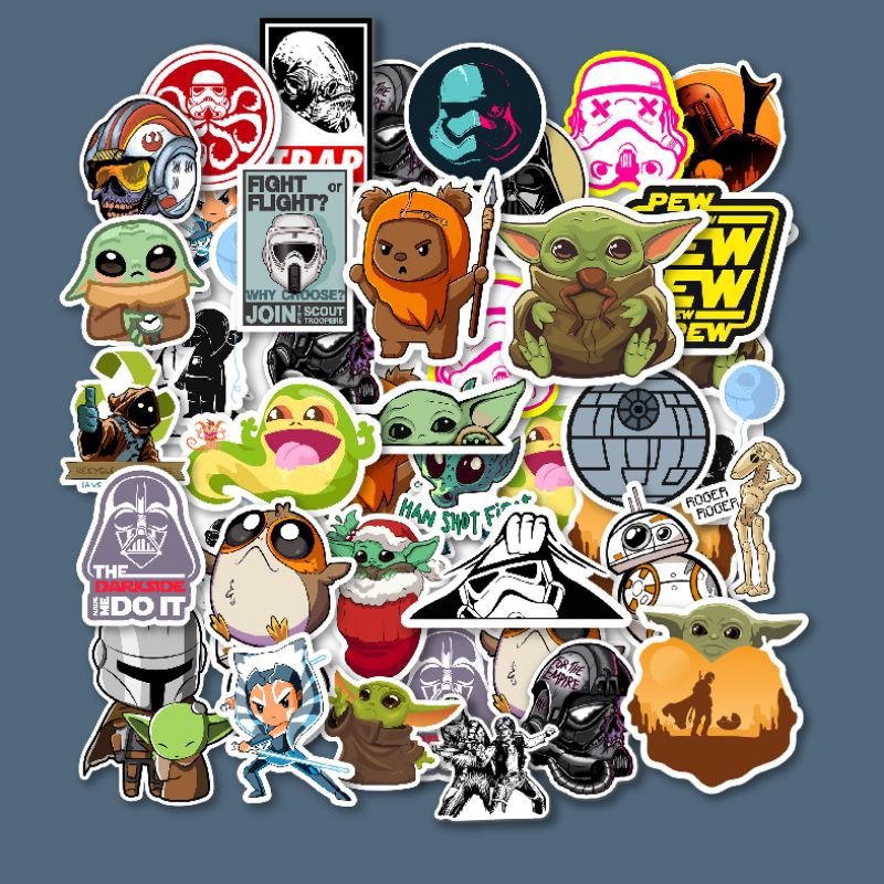 

STICKER PACK STARWARS | TAHAN AIR | CUTTING | HELM LAPTOP KACA KOPER CASING HP
