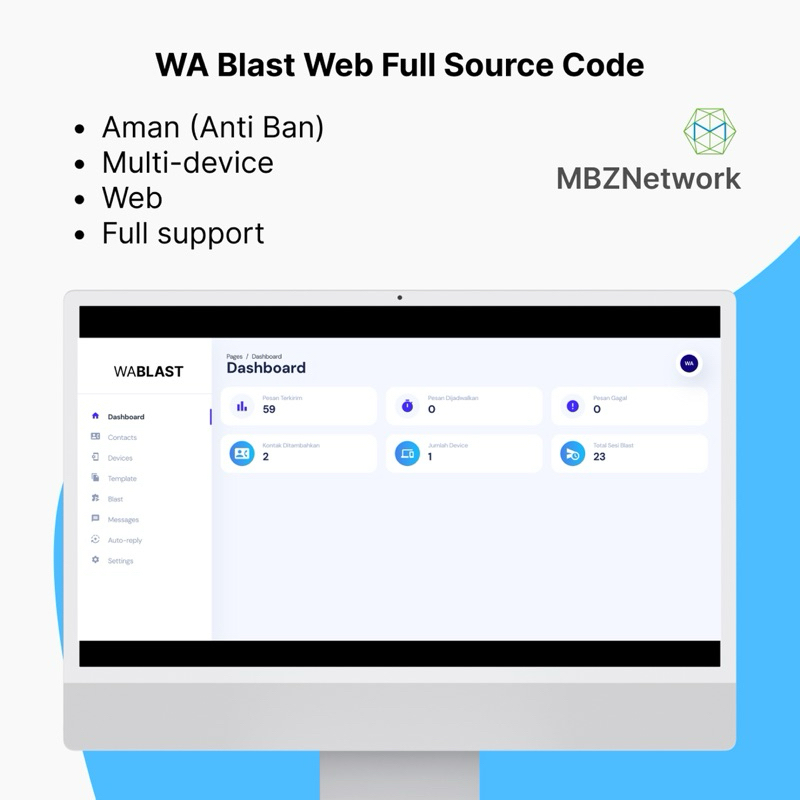 WA Blast Whatsapp Multi Device Source Code Bisa Dijual Kembali