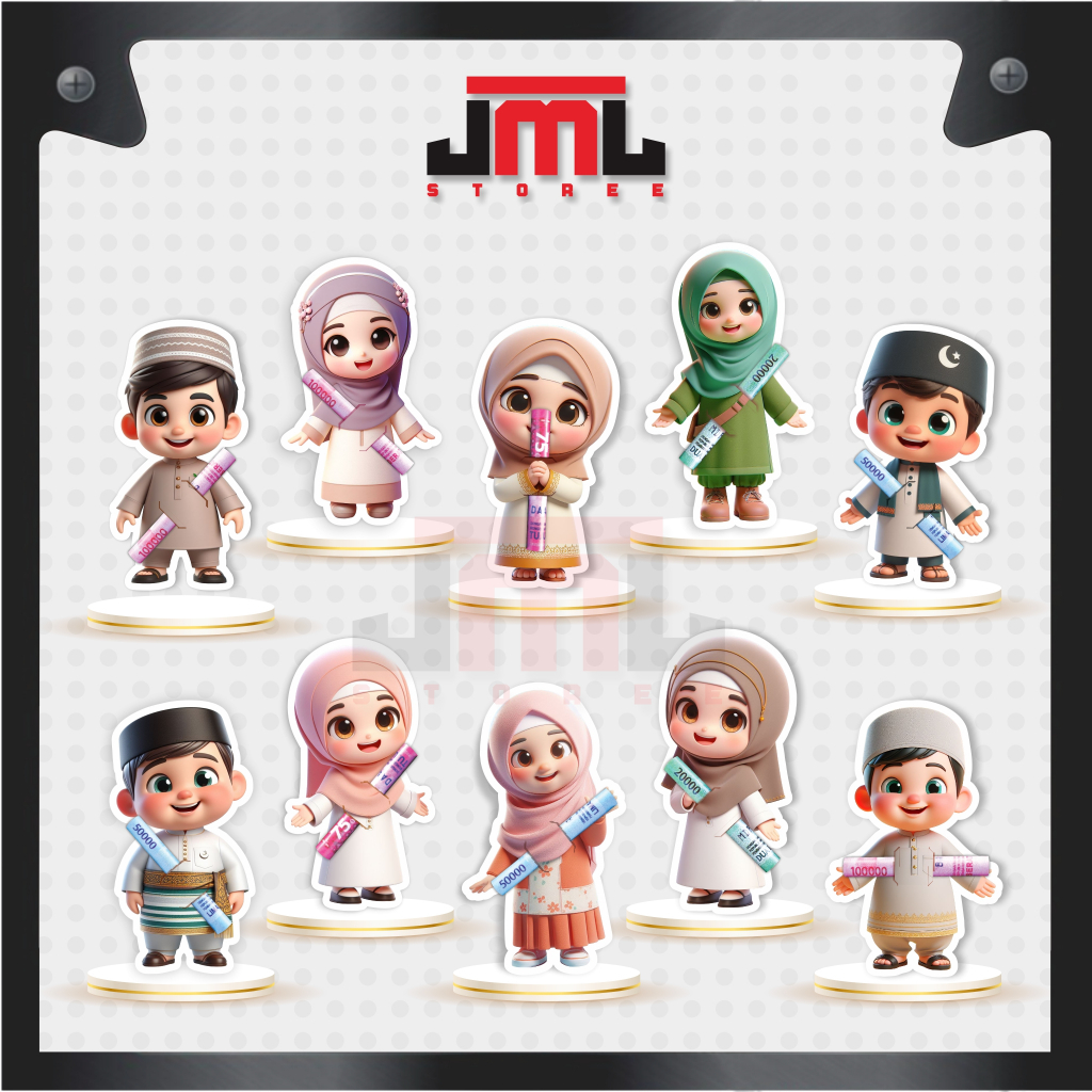 

Amplop lebaran karakter 3D amplop peluk uang idul fitri 2025 angpao lebaran