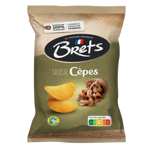 

Brets - Potato Chips Porcini Mushroom 125 G (Snack Sehat)