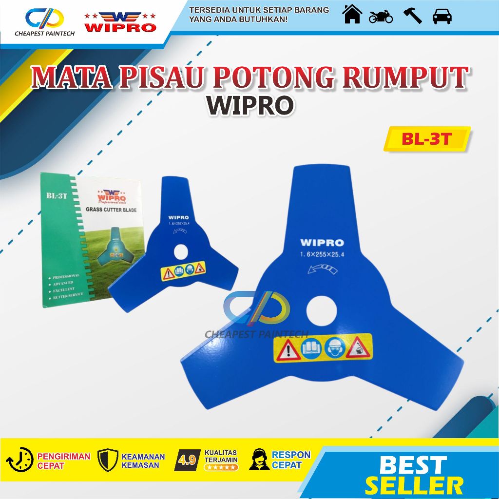 MATA PISAU POTONG RUMPUT BL-3T WIPRO