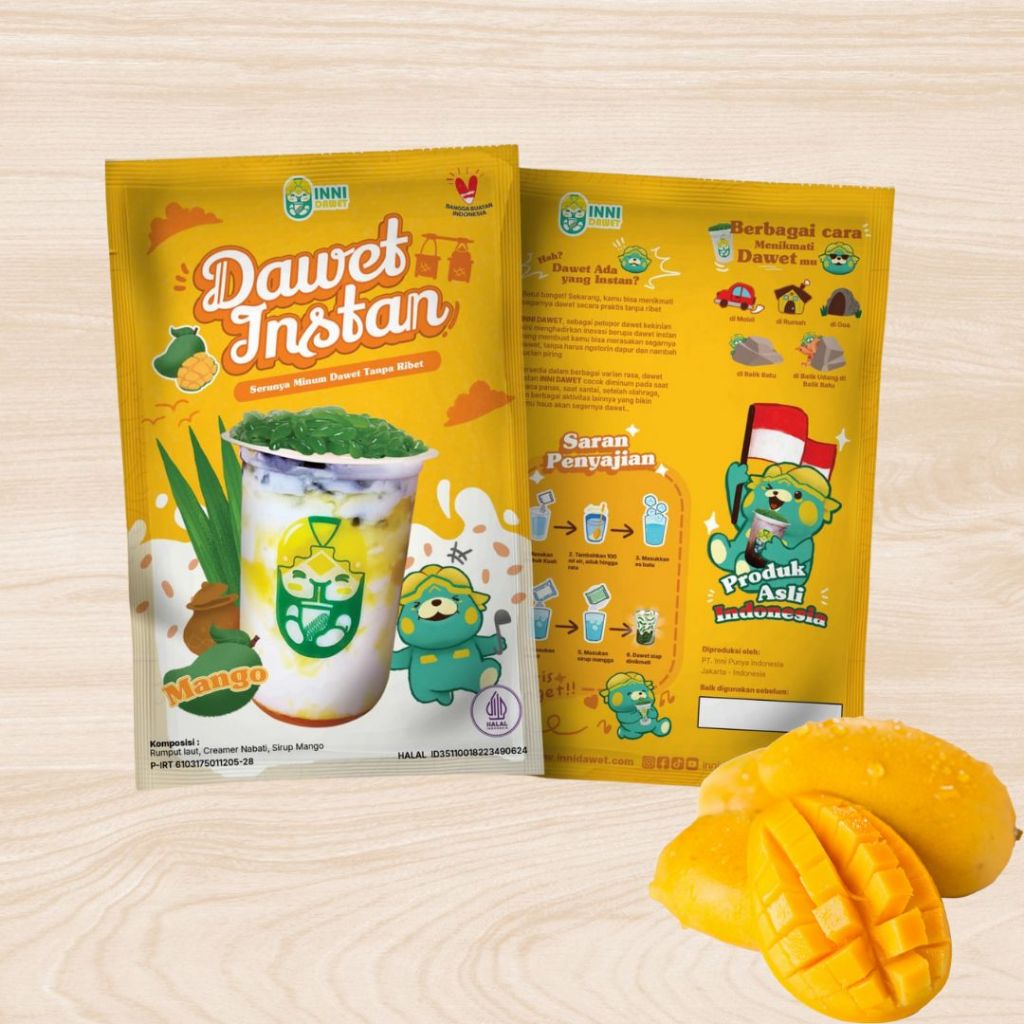 Dawet Instan Mango Inni Dawet Cendol Minuman Segar Siap Saji