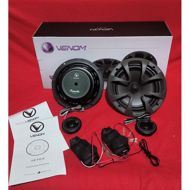 Speaker Split Venom Veto 6 - Venom Veto 2 Way Component Split- Yaafi car audio