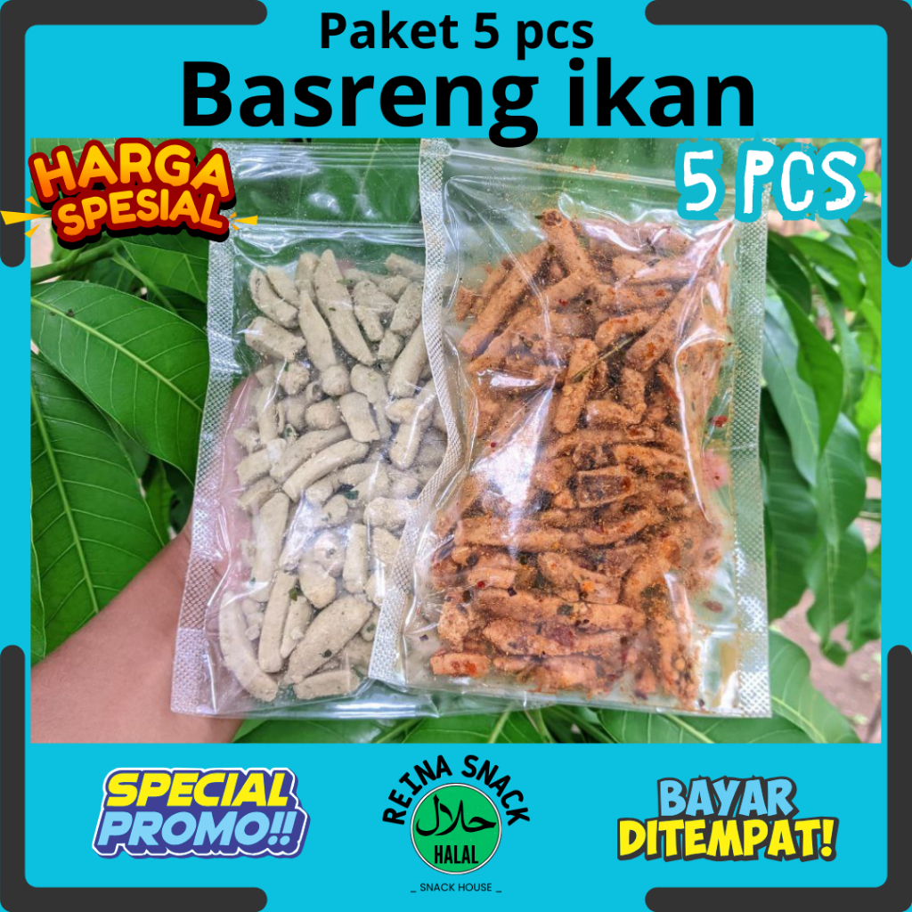 

Paket 5 pcs basreng siap makan