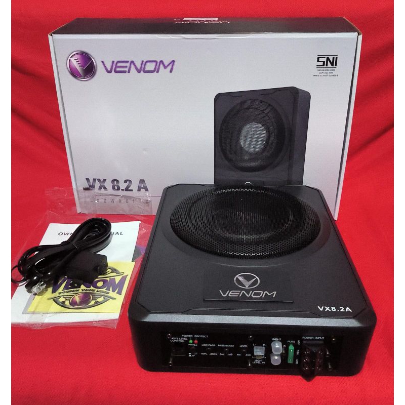 VENOM VX 8.2 A Subwoofer Kolong Aktif  - Subwoofer Kolong Aktif Slim Venom Venom