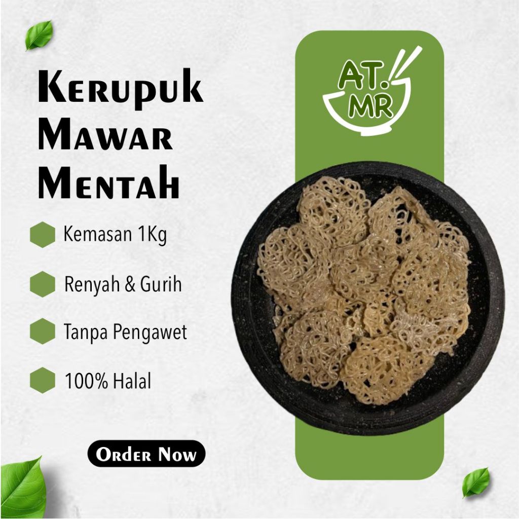 

Artho Mhoro kerupuk putih besar 1Kg |Gurih, Renyah, Mantap