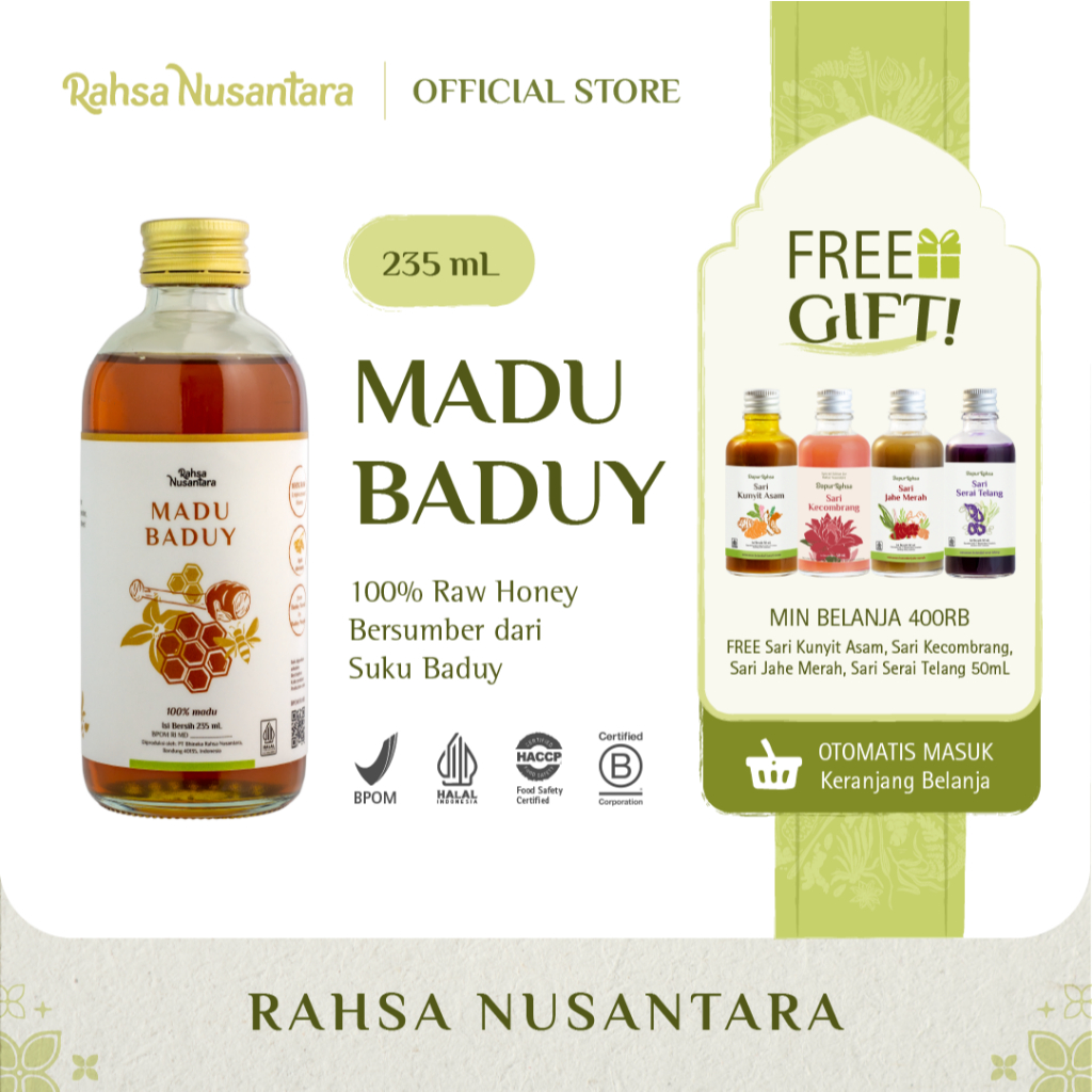 

Madu Baduy 235mL | BPOM - From Baduy Forest by Baduy People by Rahsa Nusantara