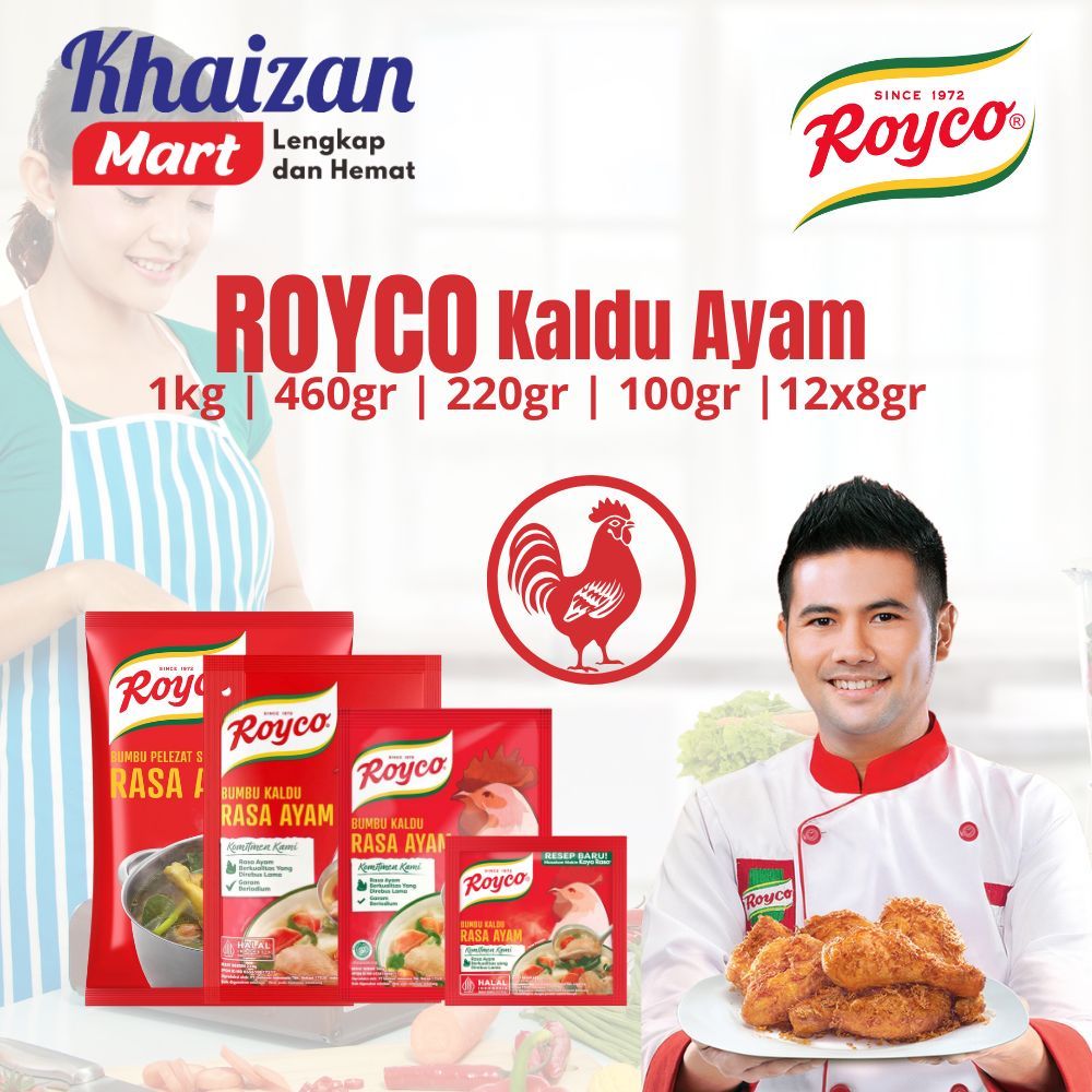 

ROYCO KALDU AYAM | 1kg | 460gr | 220gr | 100gr | 12x8gr