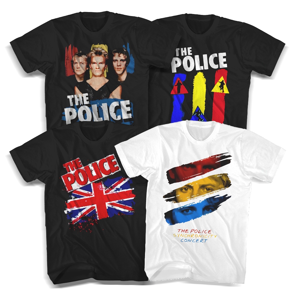 kaos THE POLICE live Premium tshirt the police kaos band sting the police vintage rock pop