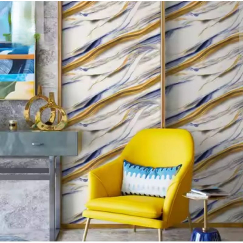 wallpaper vinyl pvc marmer glossy 60 × 2.8 ruang tamu kamar dapur kamar mandi dll