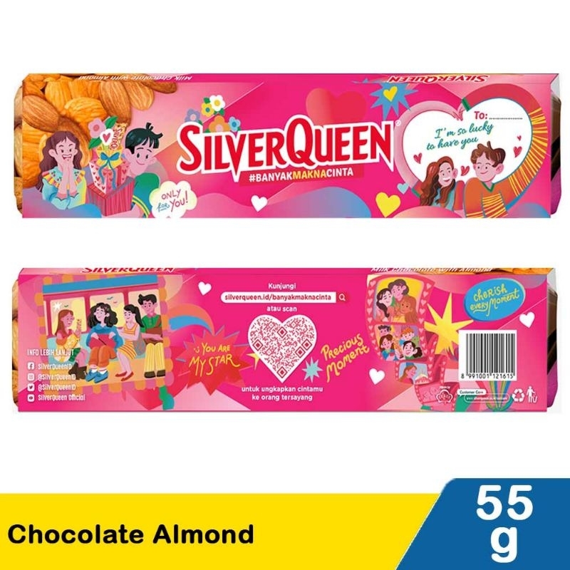 

Silver Queen Chocolate Almond 55G