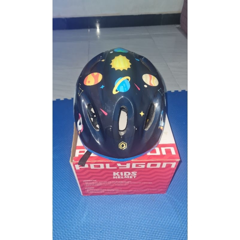 PRELOVED HELM SEPEDA ANAK POLIGON SIZE M