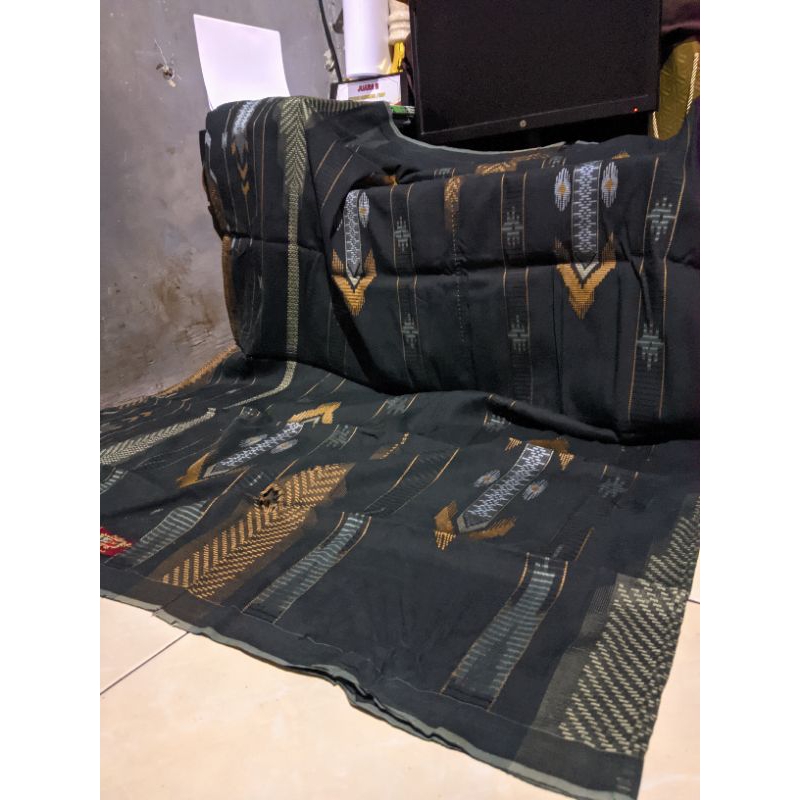 KETJUBUNG GSC GOLD BLACK SERIES  sarung sutra full sutra spunsilk
