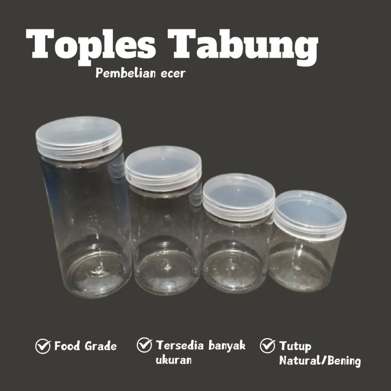 Toples Tabung/Toples Jar/Toples Kue Kering