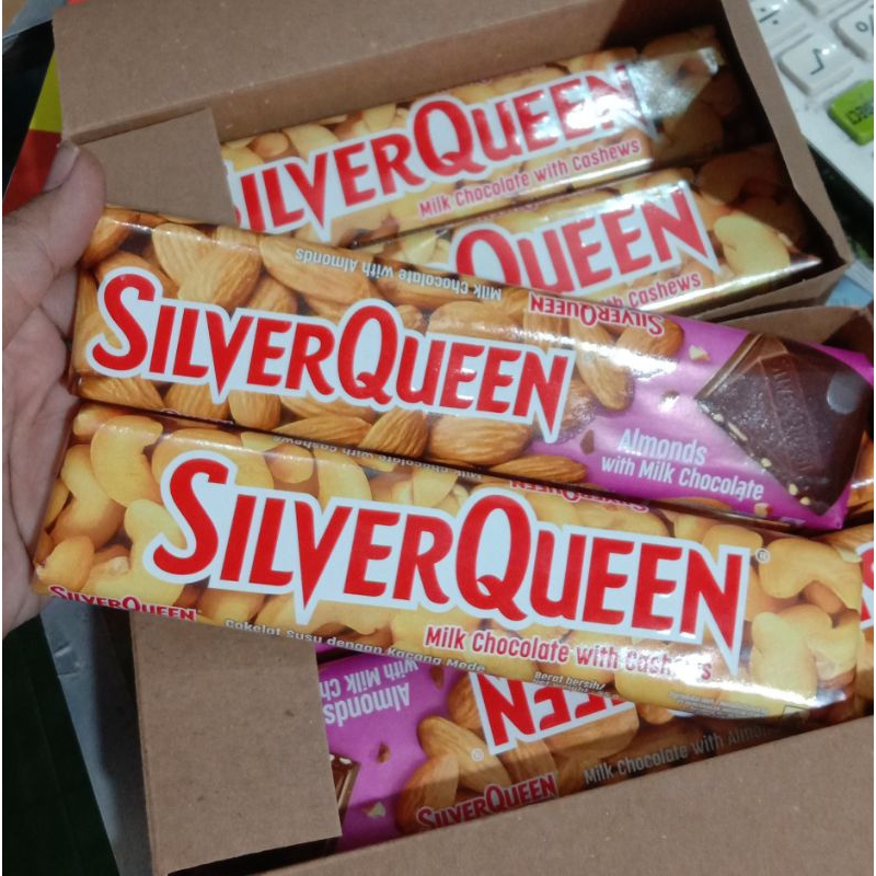 

Coklat silver queen 55 gr cashew I almond