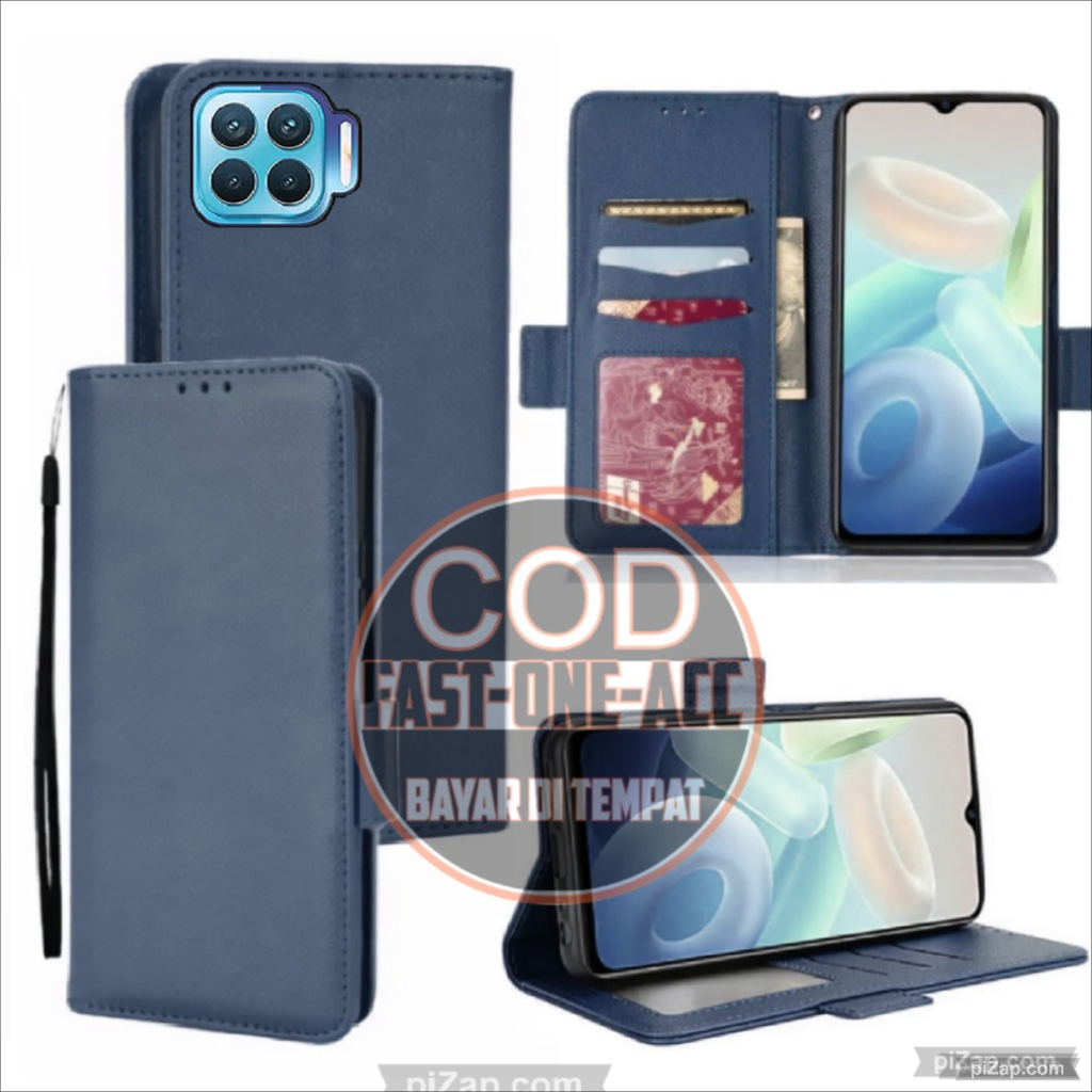CASE HP OPPO RENO 4F-FLIP KULIT SARUNG BUKU DOMPET-CASING CASE FLIP DOMPET
