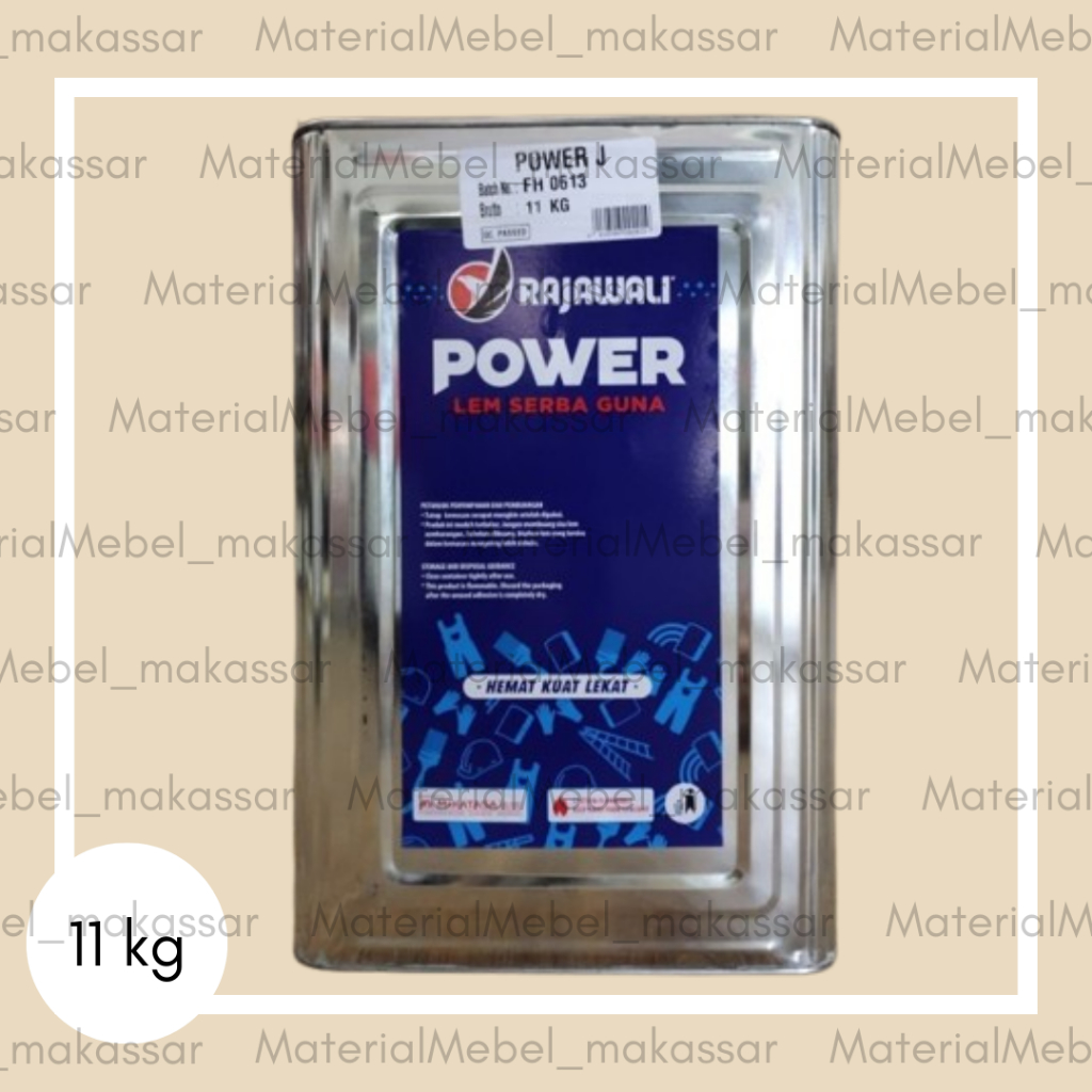 Lem Power Rajawali / Lem Kuning / Lem Kayu / Lem Serbaguna / Lem Vinyl / Lem HPL Power 11 kg pail