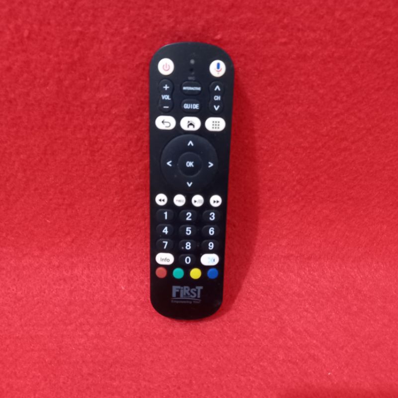 Remote TV STB FirstMedia Voice Original Asli .
