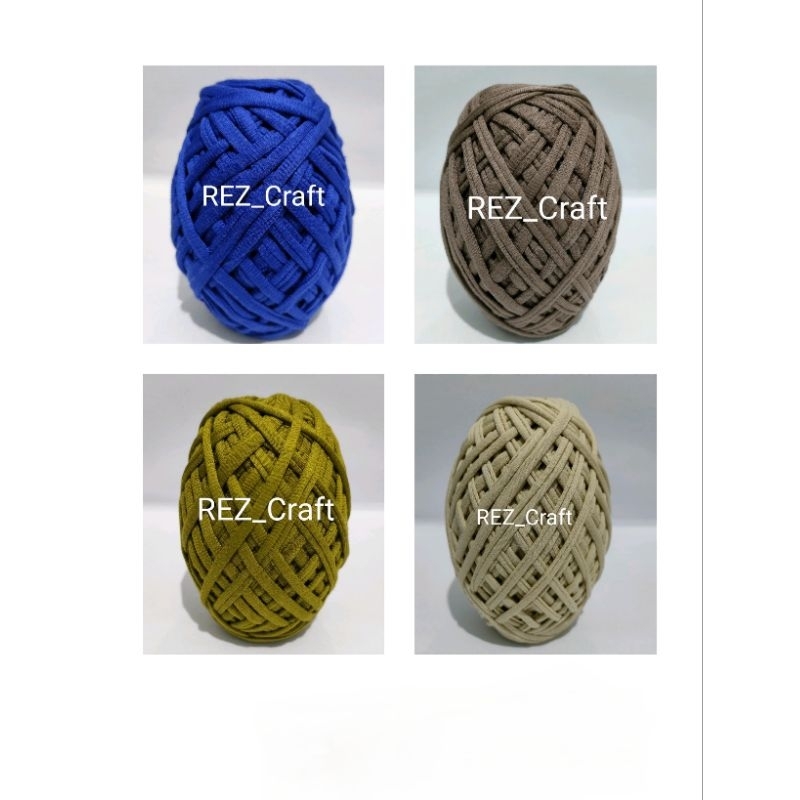 Benang Spandex l Benang rajut kaos/ T-Yarn / Tali Kaos - Polos 200gram