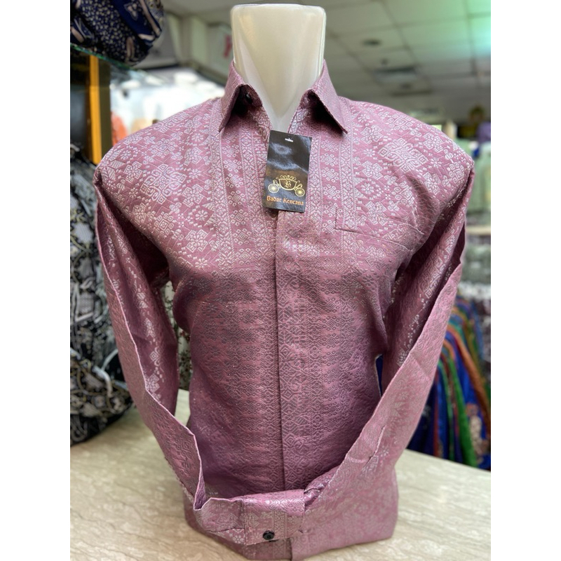 RJ4 KEMEJA PRIA SONGKET ( ADA FURING ) KEMEJA SONGKET-KEMEJA PRIA SONGKET PALEMBANG-BAJU SONGKET