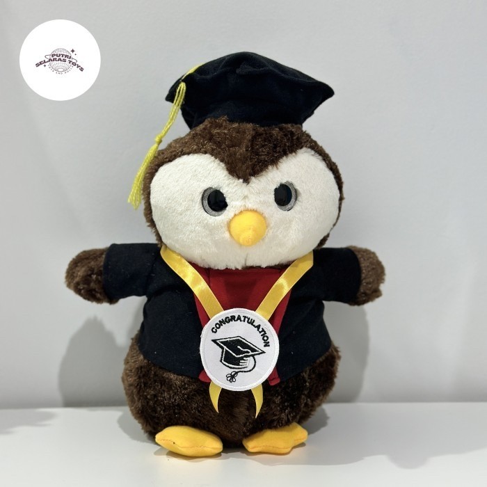 Boneka Owl Graduation Burung Hantu Wisuda Toga Kado Hadiah - Toys Doll