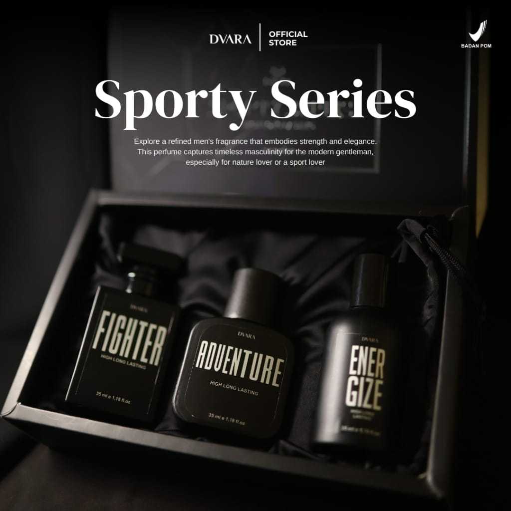 (ORIGINAL) BELI 1 DAPAT 3 DVARA SPORTY SERIES HIGH LONG LASTING PARFUM PREMIUM MEWAH UNISEX