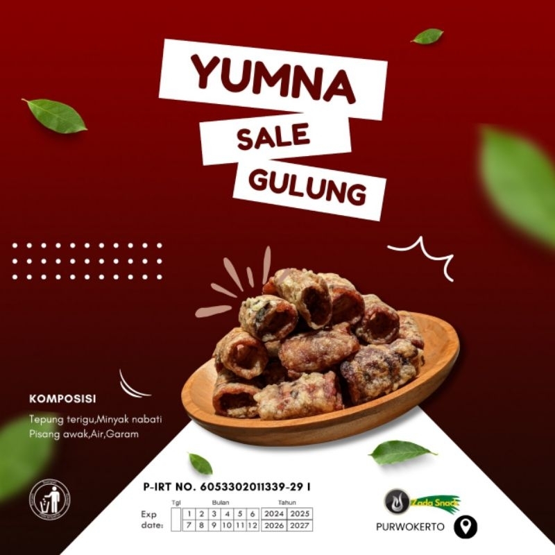 

YUMNA SALE PISANG GULUNG KHAS PURWOKERTO