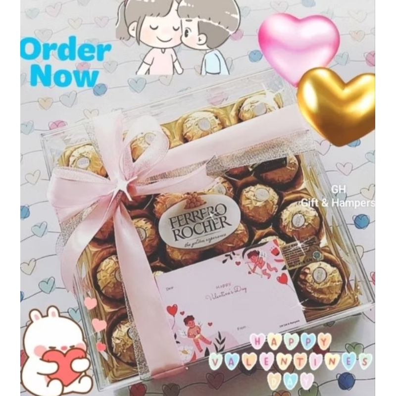 KADO Valentine Coklat Ferrero Rocher Kado Valentin Hampers Gift Set