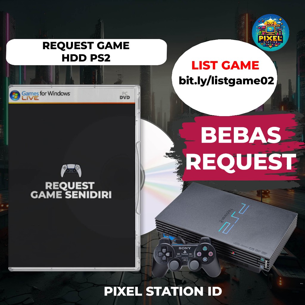 HDD PS2 FULL G@MEZ TERMURAH TERLENGKAP | BISA REQUEST