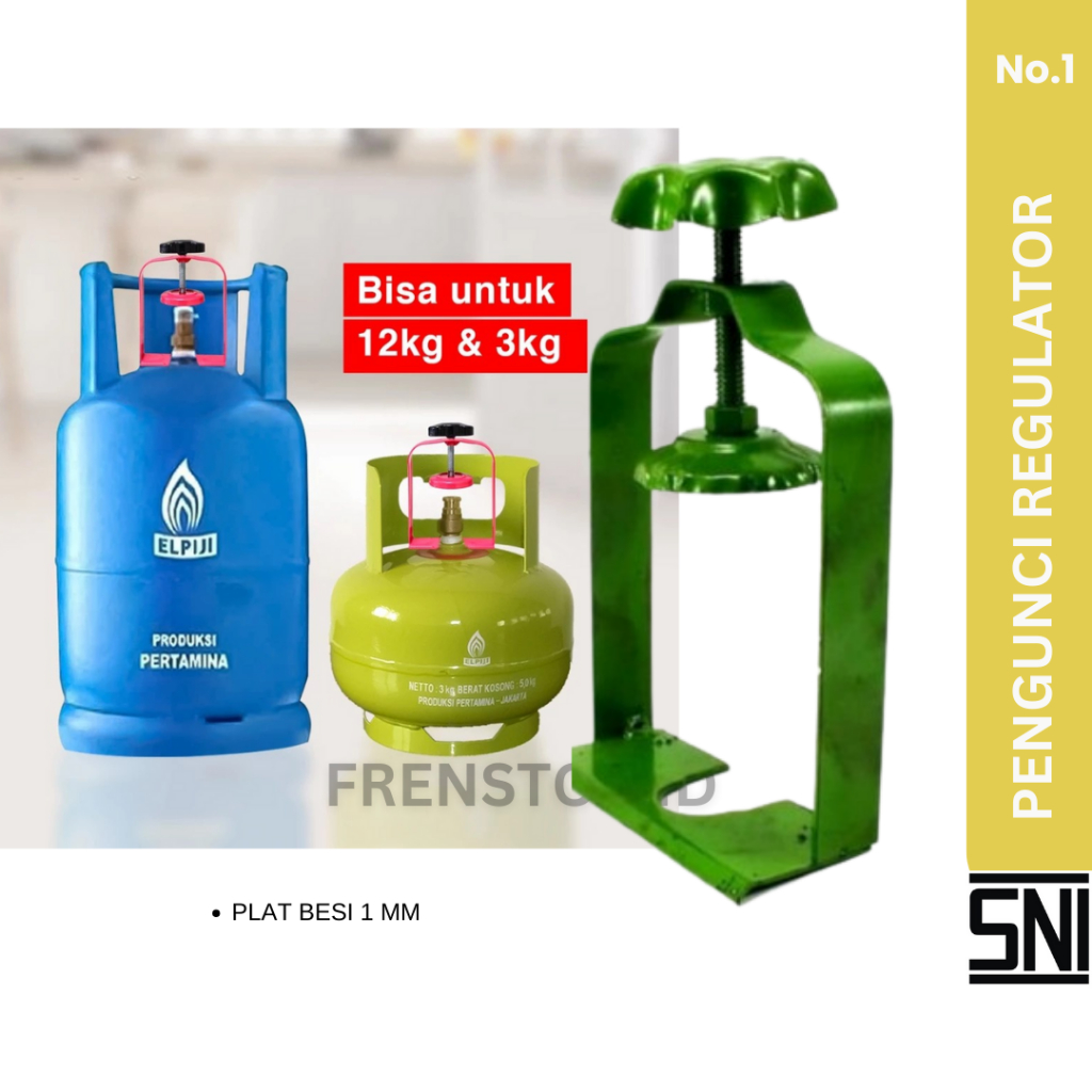 Pengaman  REGULATOR Tabung Gas Elpiji - Alat Pengunci Regulator Gas / Catok Regulator kompor Gas / B
