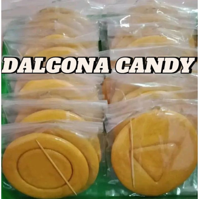 

DALGONA CANDY / PERMEN SQUID GAME 1 PAK ISI 10 PCS