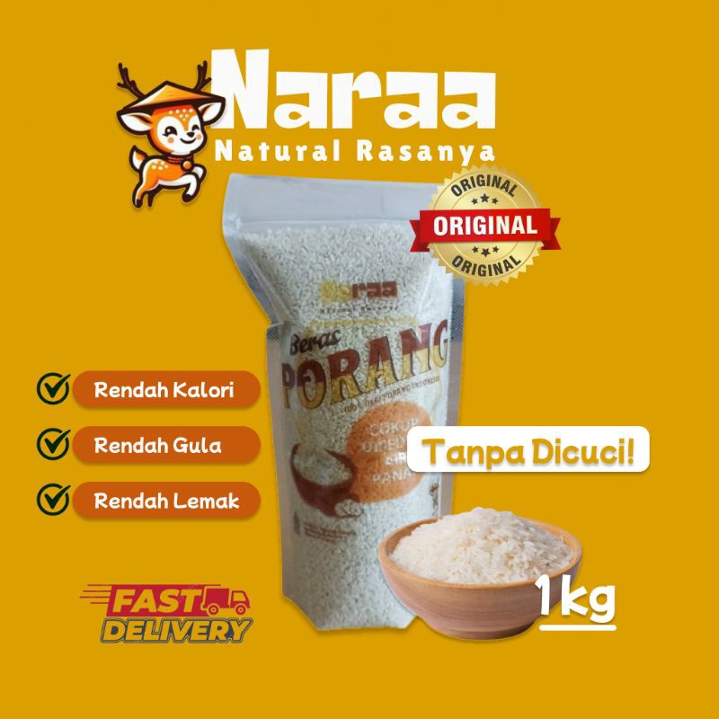 

beras Porang naraa kemasan 1kg beras konjac