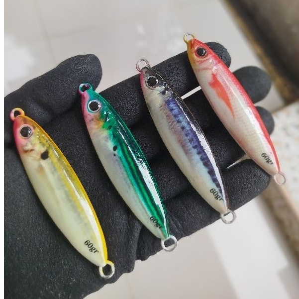 metal jig cold sniper full GID decal umpan metal jig