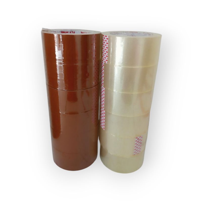 

lakban cokelat bening flyhome 45x90yard 6roll