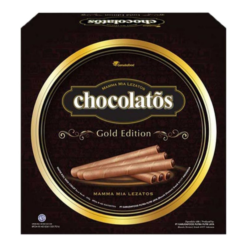 

Gery Chocolatos Gold Edition Wafer Roll Kaleng 350 g