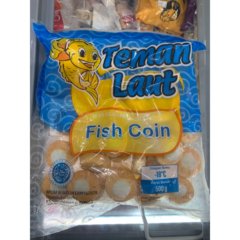 

Teman laut Fish Koin 500 gram