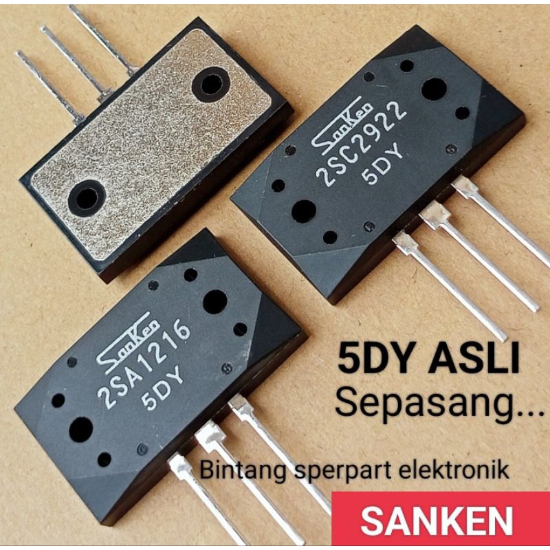 TRANSISTOR SANKEN 2SA1216 2SC2922 ORIGINAL (SATU PASANG 2SA1216 DAN 2SC2922) TRANSISTOR SANKEN 2SC29