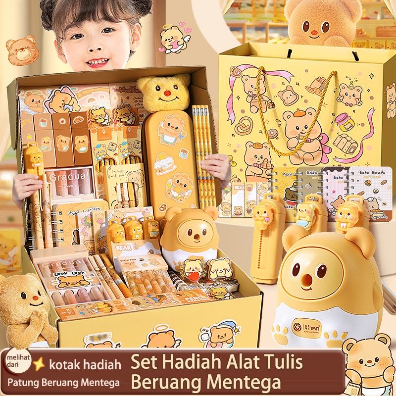

Kotak Hadiah Alat Tulis Beruang Mentega Kotak Set Alat Tulis Siswa Memulai Paket Hadiah Sekolah Perlengkapan Sekolah Anak