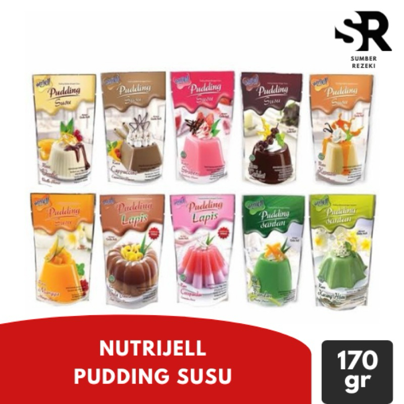 

Nutrijell pudding susu berbagai macam rasa - kemasan 170gr