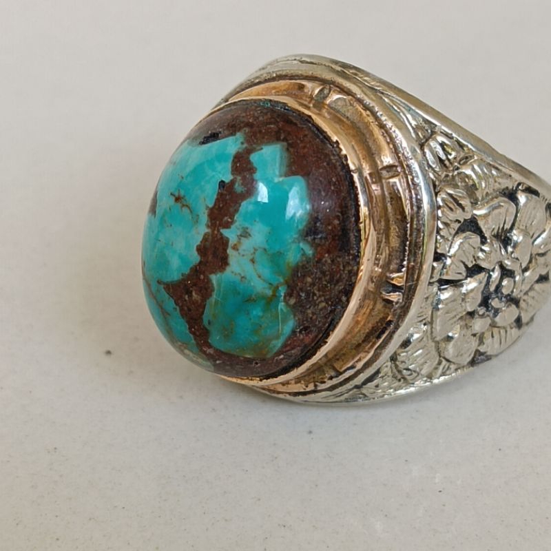 Batu Pirus Persia Kendit Natural
