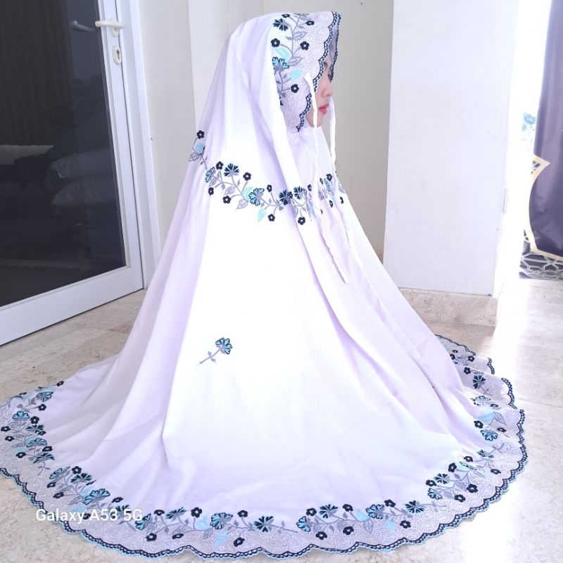 MUKENA POTONGAN MEWAH POLINO GRADE AAA BORDIR CANTIK