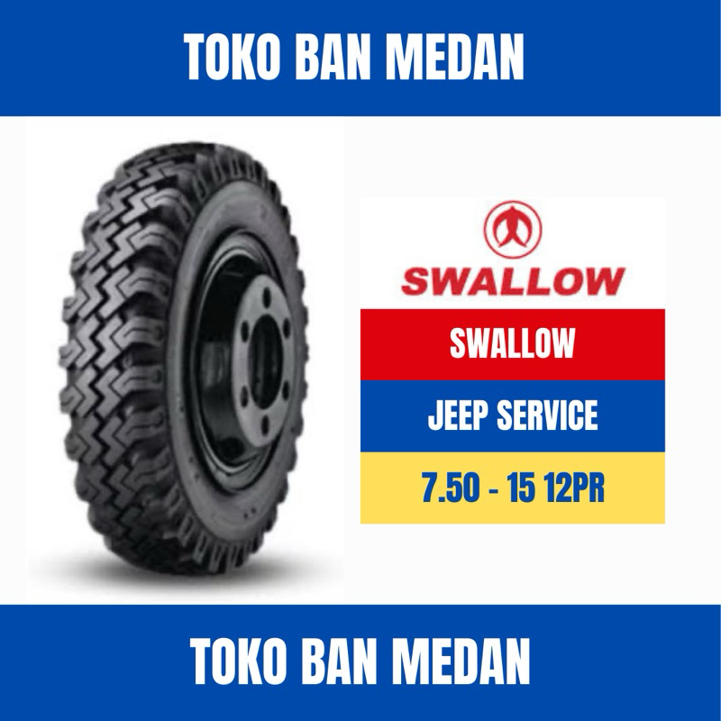 BAN TRUK SWALLOW 750 R15 15 12PR JEEP SERVICE