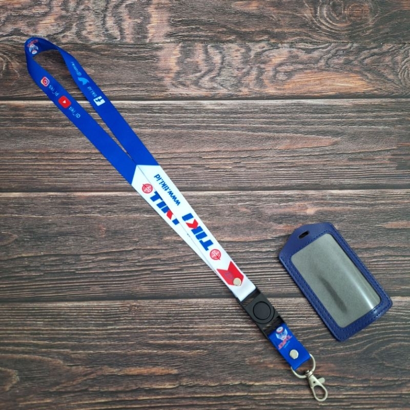 

TALI LANYARD ID CARD TIKI + HOLDER (BISA SATUAN) READY STOK