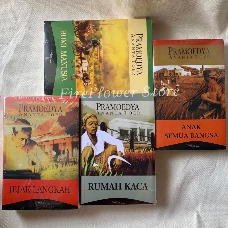 PAKET NOVEL PRAMOEDYA ANANTA TOER - TETRALOGI PULAU BURU - TETRALOGI BUMI MANUSIA - NOVEL PRAMOEDYA
