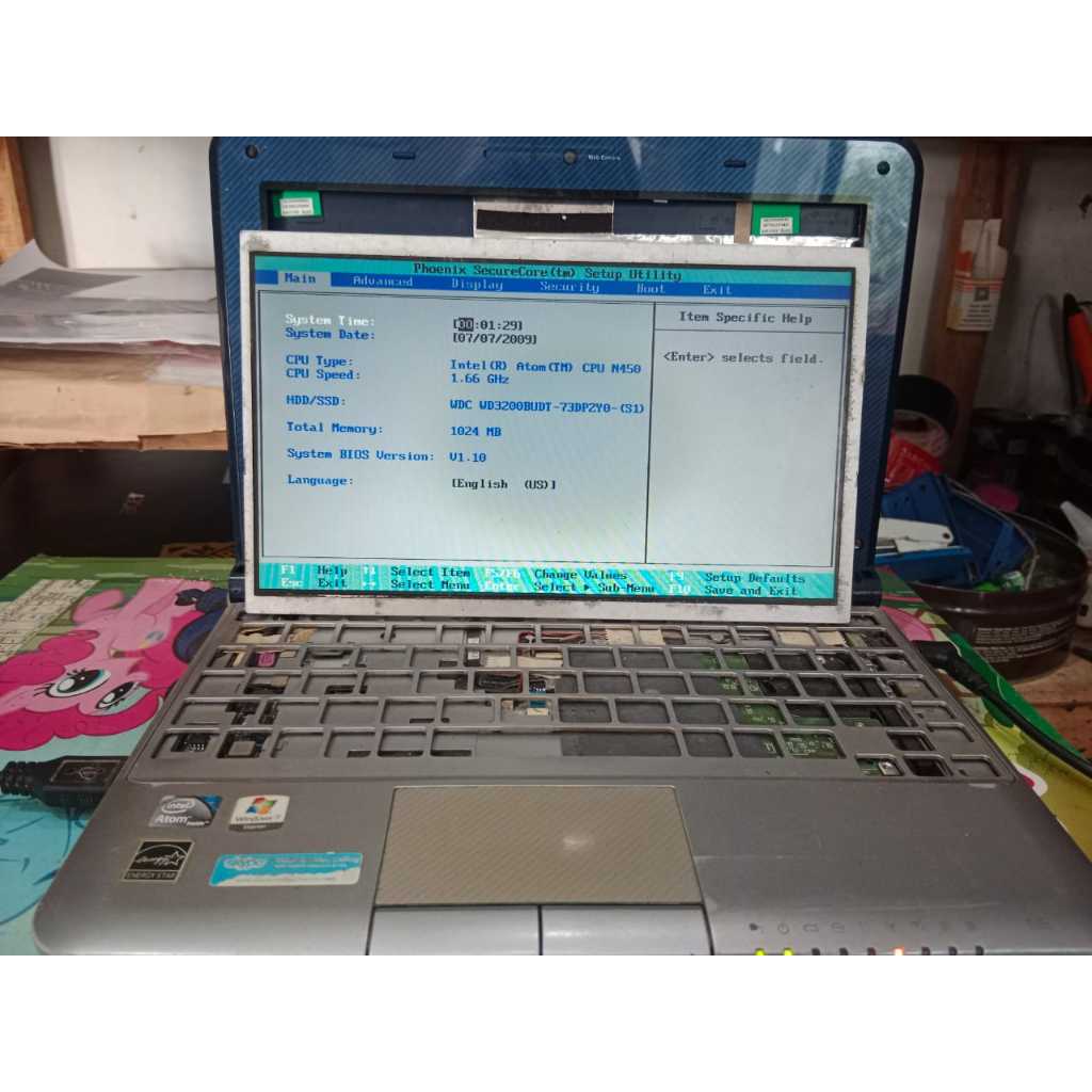 mobo Toshiba NB305-N410BL normal